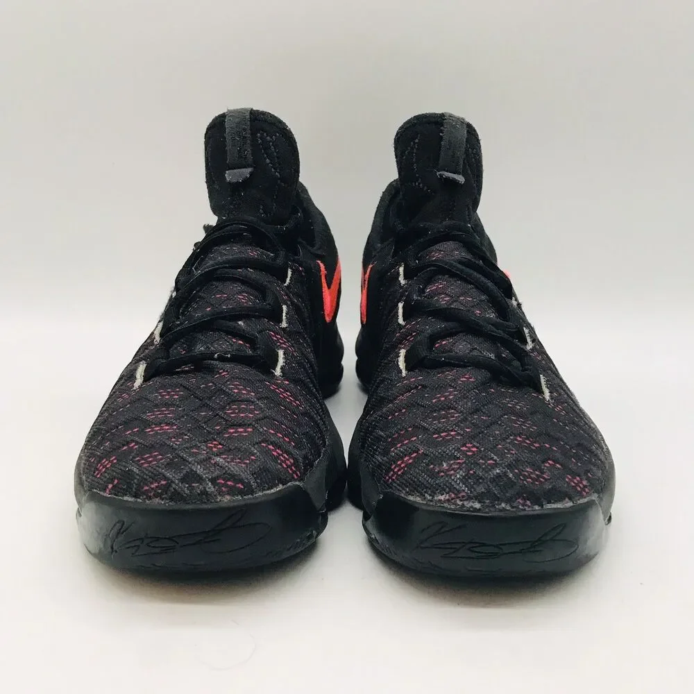 Nike Zoom KD 9 PRM Aunt Pearl GS Sneakers Youth 5.5Y Black Lace Up 869999-060